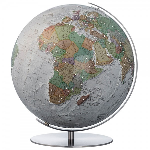 Globe terrestre Duo Alba Swarovski interactif - globe de luxe