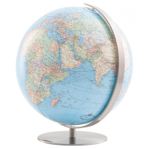 Petit globe terrestre bleu éducatif dia 13cm