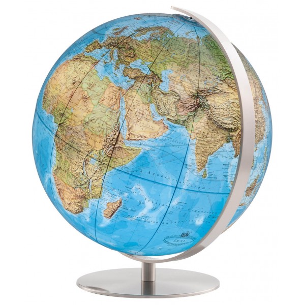 Globe terrestre Rond Carte du Monde Boule de Verre en Cristal