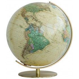Globe ancien - mappemonde terrestre pour déco vintage