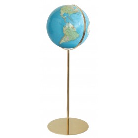 Globe lumineux Duo Azzurro Ø34 cm avec pied en métal